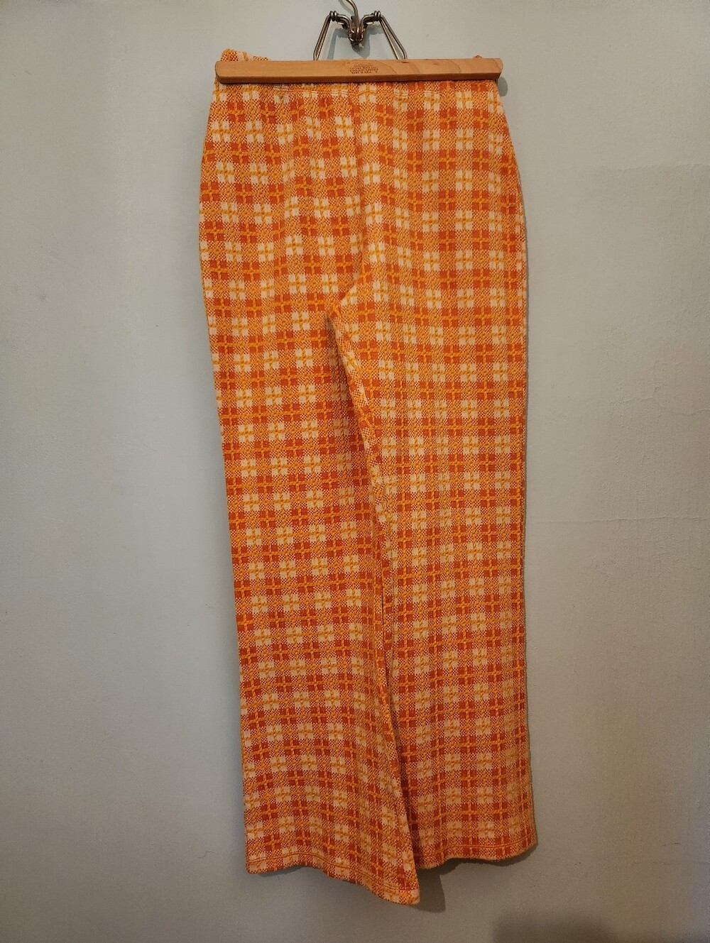 Urban Outiftters Orange Plaid Pants - Women Size MEDIUM